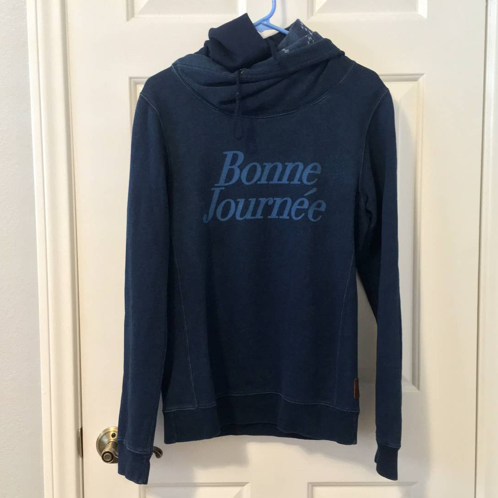 Scotch & Soda Bonne Journée Blue Hoodie Sweatshirt - Small